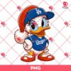 Daisy Dodgers Christmas PNG, Merry Xmas Disney Daisy Duck Los Angeles Dodgers Baseball PNG