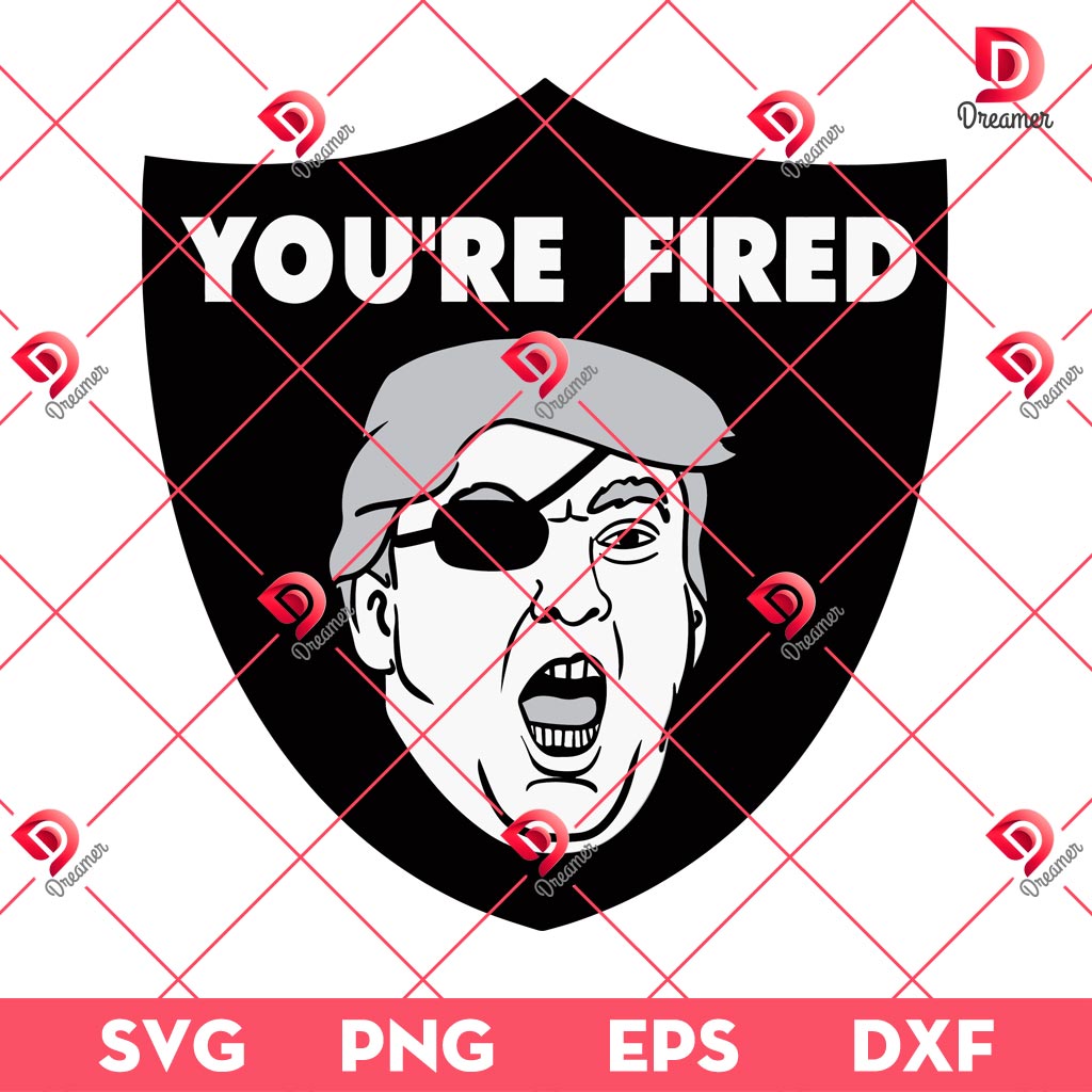 Donald Trump Las Vegas Raiders Logo Football SVG PNG, Trump Make The NFL Great Again PNG SVG