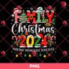 Family Christmas 2024 Making Memories Together PNG