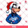 Goofy Dodgers Christmas PNG, Merry Xmas Disney Goofy Dog Los Angeles Dodgers Baseball PNG