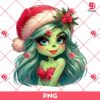 Grinch Mermaid Christmas PNG Cute Grinch Girl Wearing Mermaid Outfits PNG