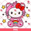 Hello Kitty x Care Bear PNG, Hello Kitty Wearing Care Bear Outfits PNG