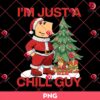 Im Just A Chill Guy Xmas PNG, Chill Guy Merry Christmas Santa Claus PNG