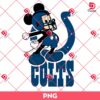 Indianapolis Colts Mickey Mouse PNG, Retro Mickey NFL Football PNG