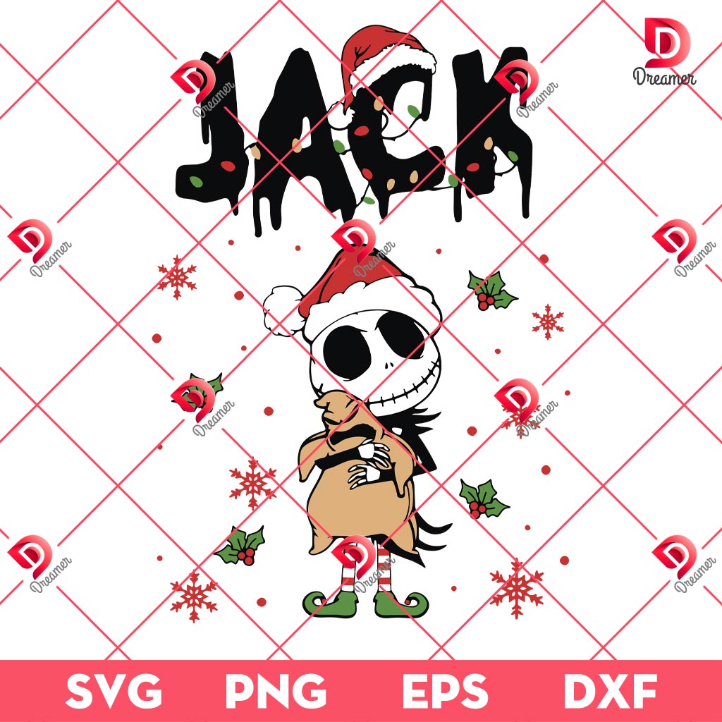 Jack Skellington Santa Christmas SVG PNG, Nightmare Before Christmas Movie SVG PNG