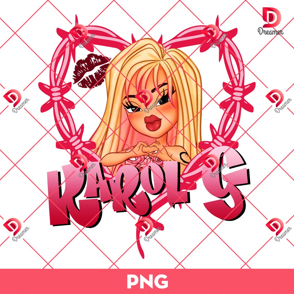 Karol G Bratz DTF Transfers Design PNG