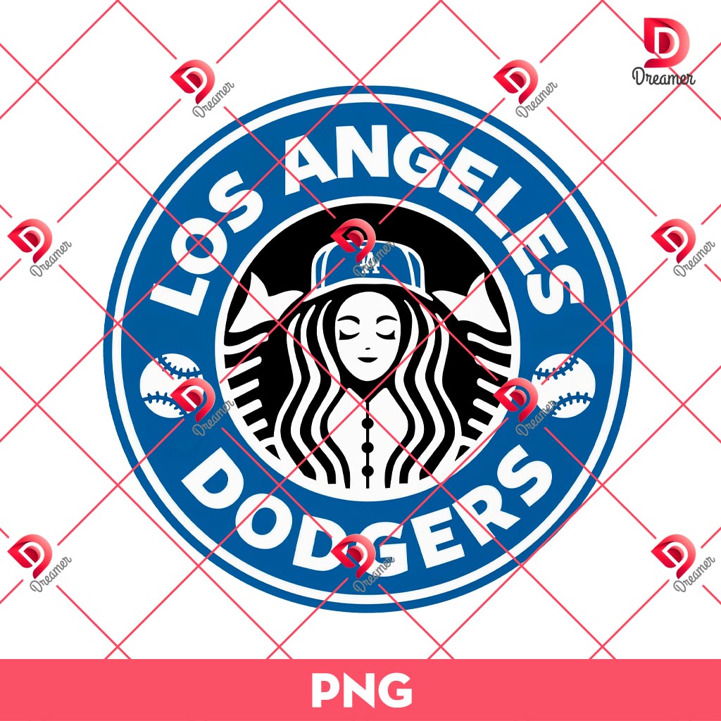 Los Angeles Dodgers Logo Starbucks Coffee PNG
