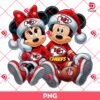 Mickey Minnie Chiefs Christmas PNG, Kansas City Chiefs Disney Mouse Christmas PNG