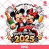 Mickey Minnie Happy New Year 2025 PNG