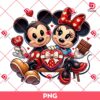 Mickey Minnie Valentine's Day PNG, Disney Couple Valentine PNG