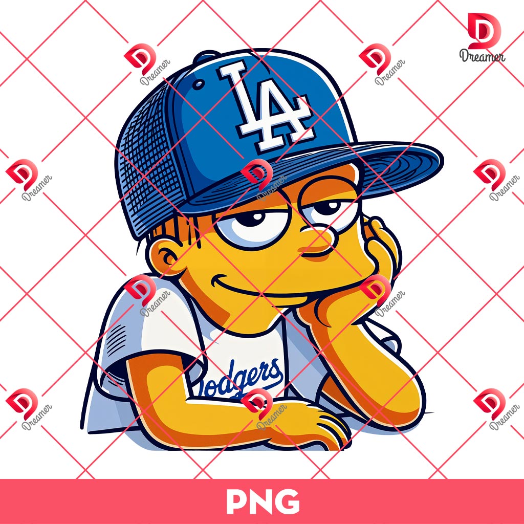 Ralph Simpson LA Dodgers Fan PNG