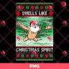 Santa Claus Smells Like Christmas Spirit PNG, Funny Christmas PNG
