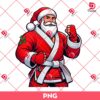 Santa Claus Wearing Jiu Jitsu Outfits PNG, Christmas Santa Sport PNG