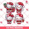 Santa Kitty PNG, Hello Kitty Santa Claus Christmas PNG
