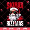 Santa Skibidi Rizzmas Funny Christmas SVG PNG, Merry Christmas 2024 SVG PNG