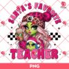 Santa's Favorite Teacher PNG, Christmas Green Mean Guy PNG