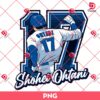 Shouhei Ohtani 17 PNG, Ohtani Dodgers PNG, MLB Los Angeles Dodgers PNG