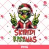 Skibidi Rizzmas Grinchy PNG, Funny Christmas Skibidi Grinchmas PNG