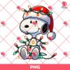 Snoopy Christmas Lights PNG, Merry Christmas Snoopy Peanuts Cartoon PNG