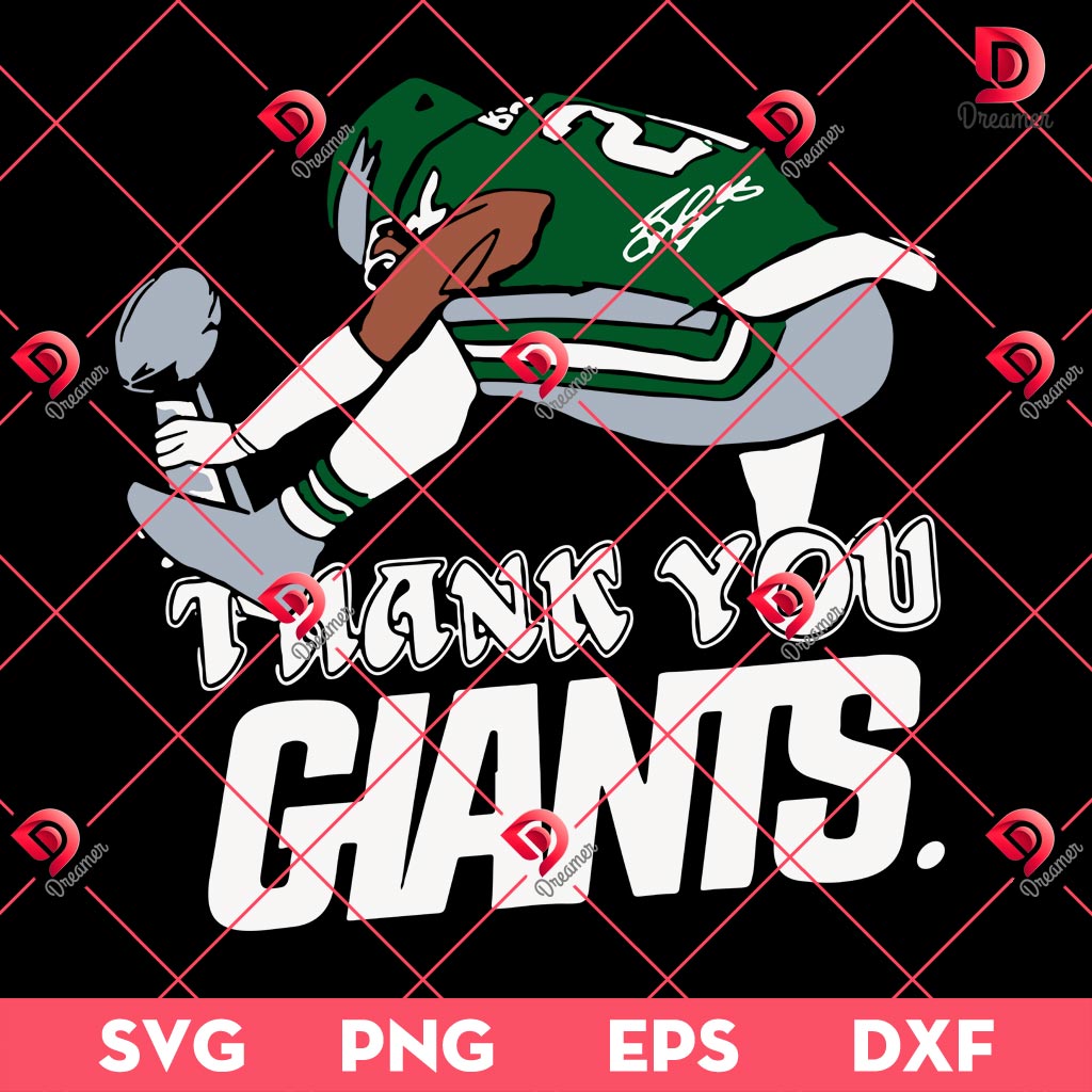 Thank You Giants SVG PNG, Saquon Barkley Super Bowl SVG PNG