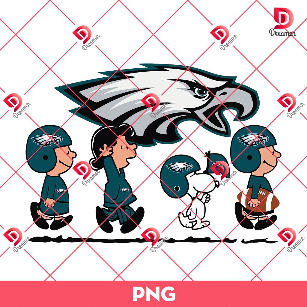 The Peanuts Philadelphia Eagles PNG, Snoopy And Charlie Brown Football Fan Eagles PNG
