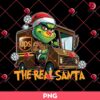 The Real Santa Grinch PNG, Funny Christmas Carrier Grinch PNG