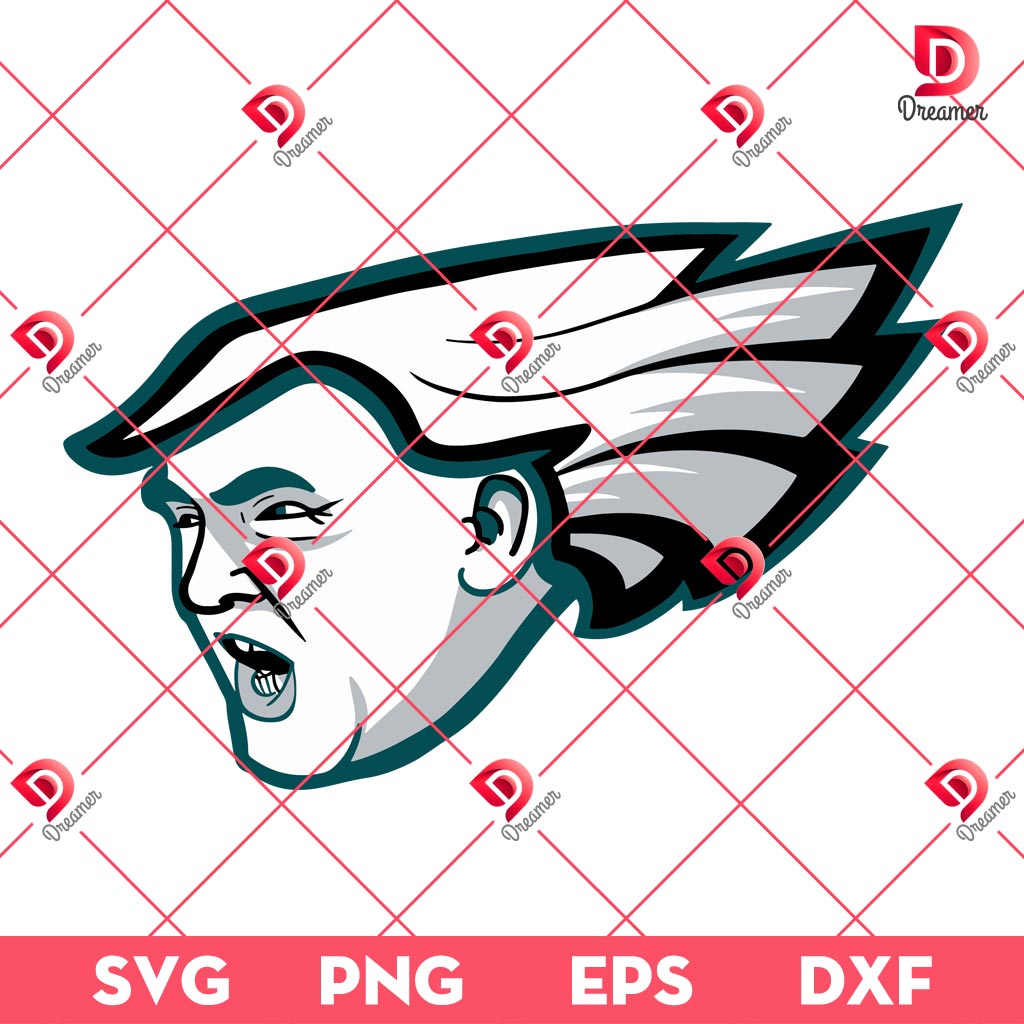 Trump Philadelphia Eagles SVG PNG, Make NFL Great Again SVG PNG
