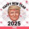 Trump President Happy New Year 2025 PNG