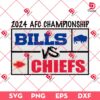 2024 AFC Championship Bills VS Chiefs SVG PNG, Buffalo Bills VS Kansas City Chiefs SVG PNG
