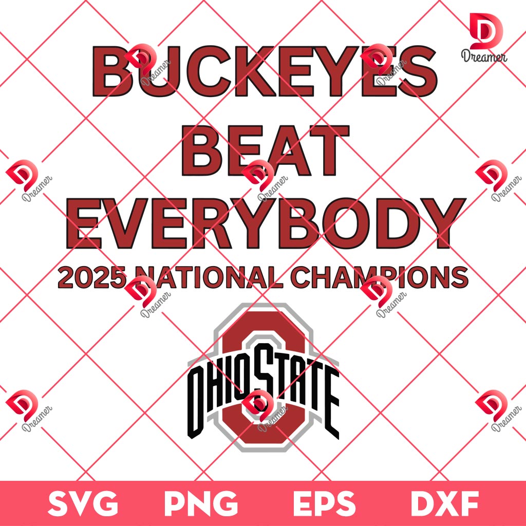 2025 National Championship SVG PNG, Ohio State 2025 Winners SVG PNG, Ohio Football 2025 SVG PNG