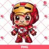 Baby Ironman Kansas City Chiefs PNG, Cute Superhero Iron Man Football KC Chiefs PNG