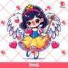 Baby Snow White Valentines Day PNG, Happy Valentines Day Disney Princess PNG