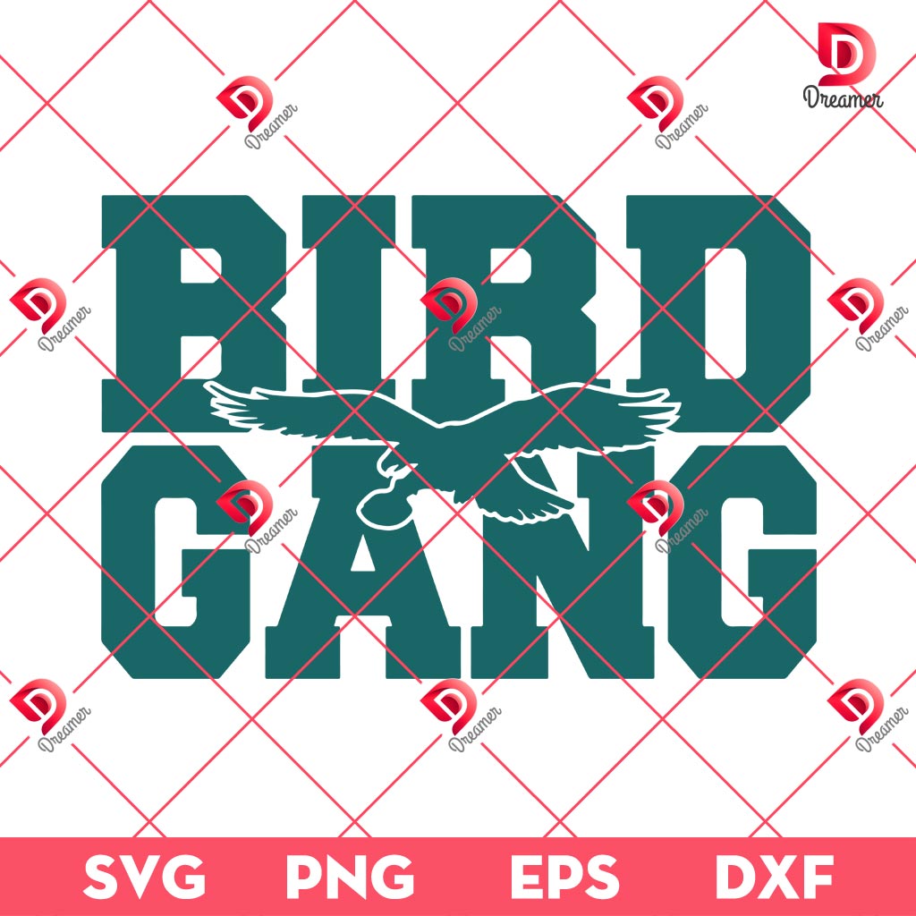 Bird Gang Eagles SVG PNG, Philadelphia Eagles SVG PNG EPS DXF