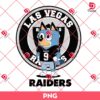 Bluey Raiders Football Player PNG, Bluey Cartoon NFL Football Las Vegas Raiders PNG