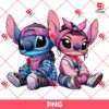 Chicano Couple Stitch PNG, Stitch Valentines PNG