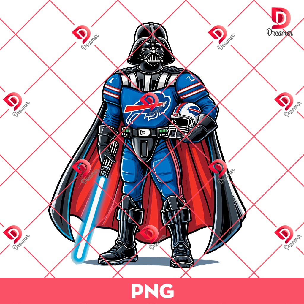 Darth Vader Buffalo Bills PNG, Star Wars Character NFL Football Bills Player PNG