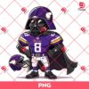 Darth Vader Minniesota Vikings PNG, Star Wars Character NFL Football Vikings Player PNG
