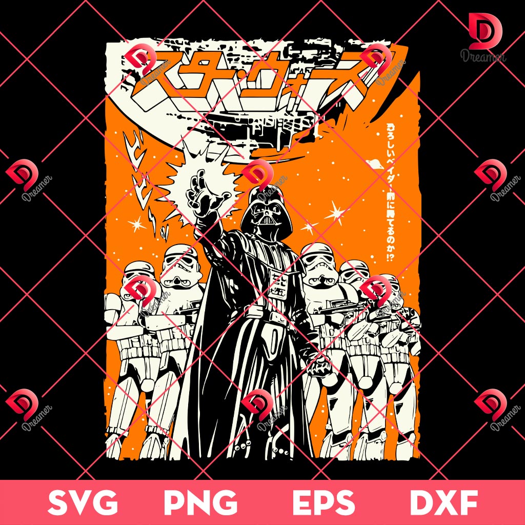Darth Vader Star Wars SVG PNG EPS DXF, Disney Movie Character SVG PNG