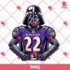 Darth Vader Wearing Baltimore Ravens Uniforms PNG, Star Wars Character NFL Football Ravens PNG