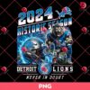 Detroit Lions 2024 Historic Season Never In Doubt Png