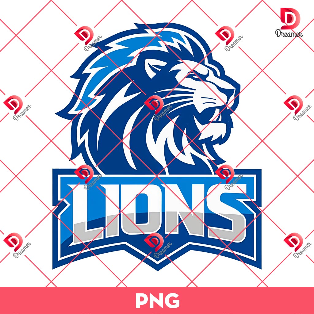 Detroit Lions NFL Design PNG