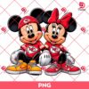 Disney Couple Mouse Kansas City Chiefs PNG, Football NFL KC Chiefs Mickey Minnie Mouse PNG