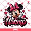 Disney Minnie Mouse Heart PNG, Minnie Valentines Day PNG, Disney Minnie Love PNG