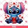 Disney Valentine Stitch PNG, Cartoon Lilo Stitch Valentines Day PNG