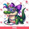Gator Mardi Gras PNG, Mardi Gras Alligator PNG