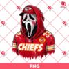 Ghostface KC Chiefs PNG, Horror Character Ghostface Scream Kansas City Chiefs PNG, Horror Ghostface NFL Football Player PNG