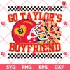 Go Taylor's Boyfriend SVG PNG, Taylor Swift Travis Kelce 87 SVG PNG, Kansas City Chiefs 2025 SVG PNG