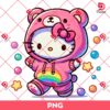 Hello Kitty Wearing Care Bear Costume PNG, Hello Kitty Dressed As Care Bear PNG