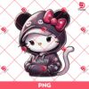 Hello Kitty Wearing Mickey Mouse Costume PNG, Kitty Dressed As Mickey Mouse PNG