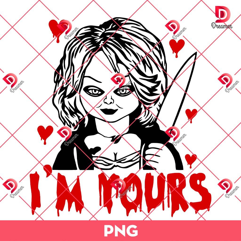 Horror Character Im Your PNG, Horror Tiffany Doll Valentine PNG, Valentine Movie Scary PNG